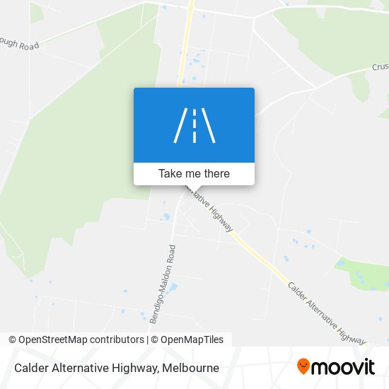 Calder Alternative Highway map