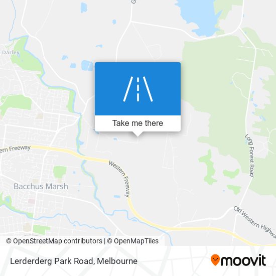 Lerderderg Park Road map