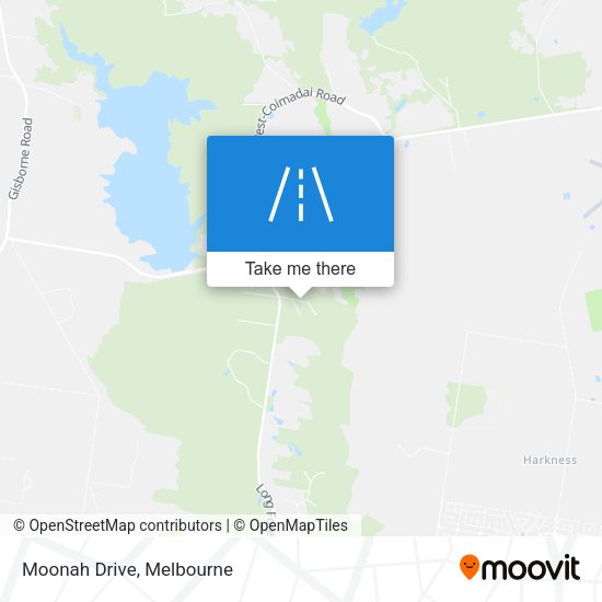 Moonah Drive map