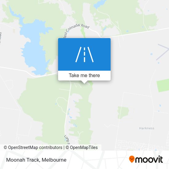 Moonah Track map
