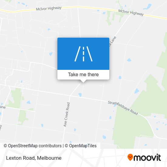 Lexton Road map