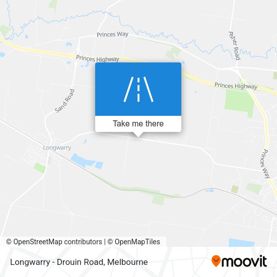 Longwarry - Drouin Road map