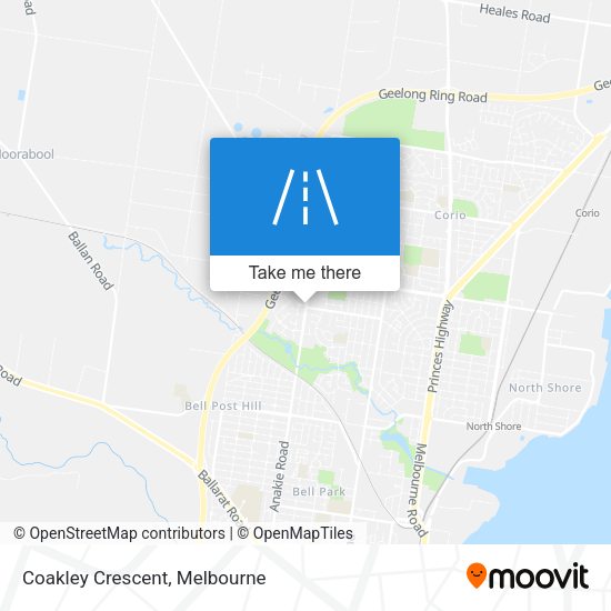 Coakley Crescent map