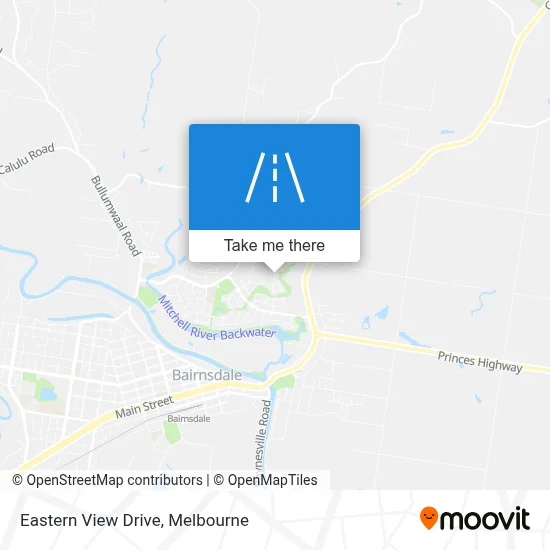 Mapa Eastern View Drive