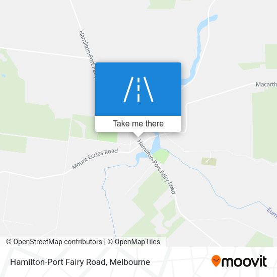 Hamilton-Port Fairy Road map
