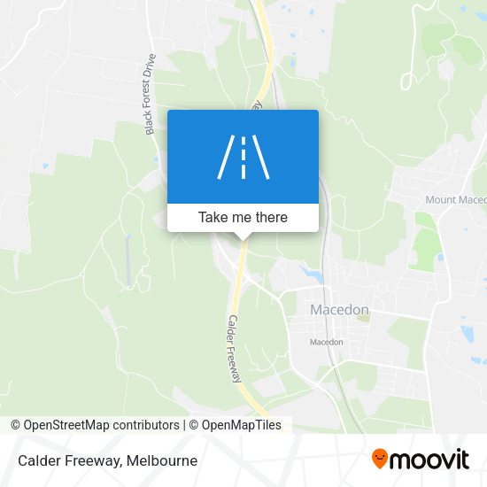 Calder Freeway map