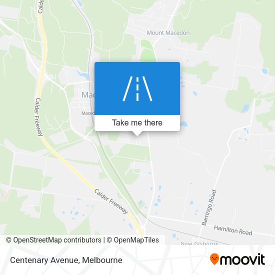 Centenary Avenue map
