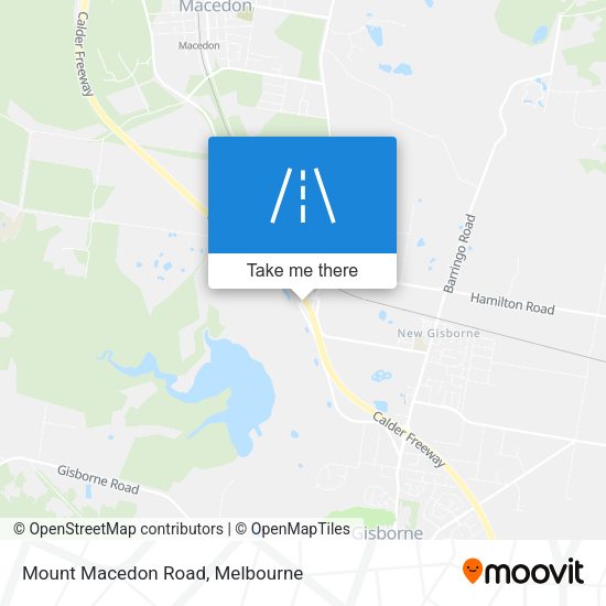 Mount Macedon Road map