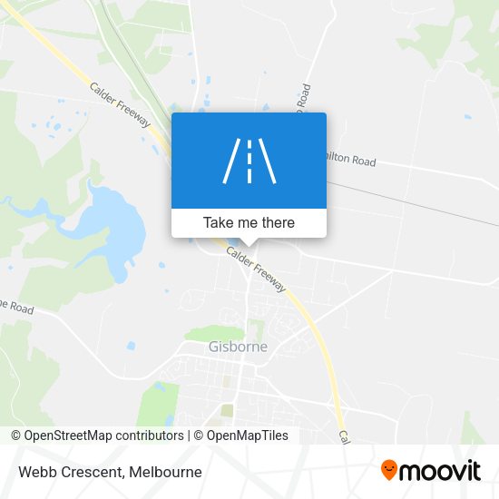 Webb Crescent map