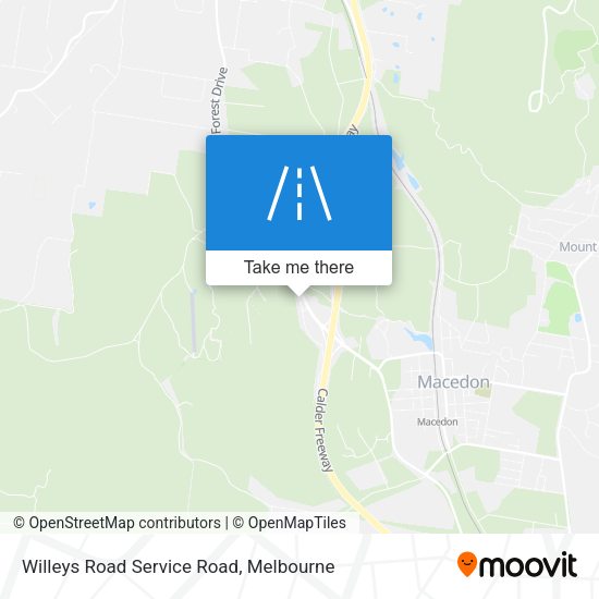 Willeys Road Service Road map