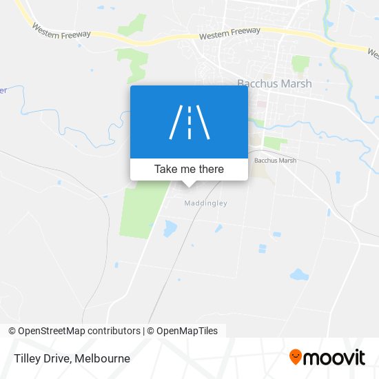 Tilley Drive map