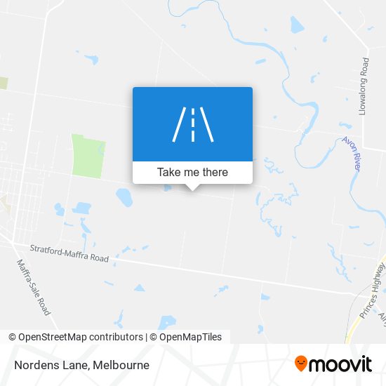 Nordens Lane map