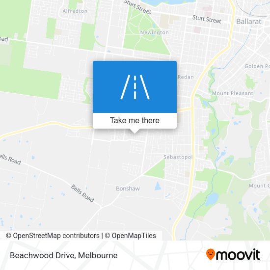 Beachwood Drive map