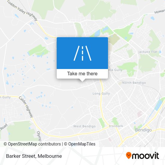 Barker Street map