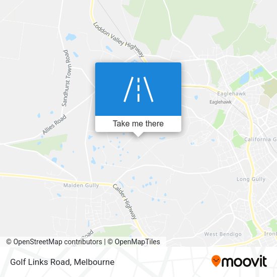 Golf Links Road map