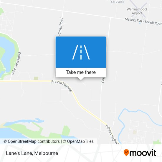 Lane's Lane map