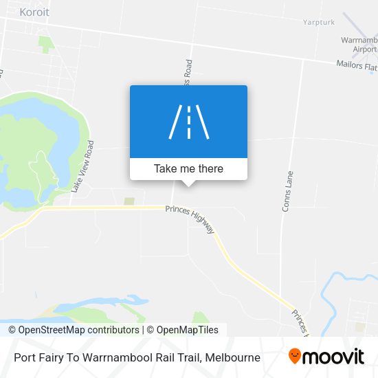 Port Fairy To Warrnambool Rail Trail map