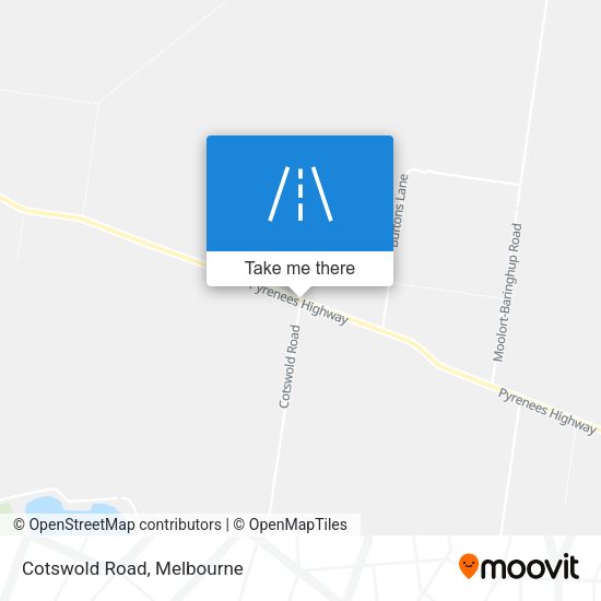 Cotswold Road map