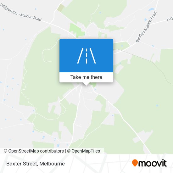 Baxter Street map