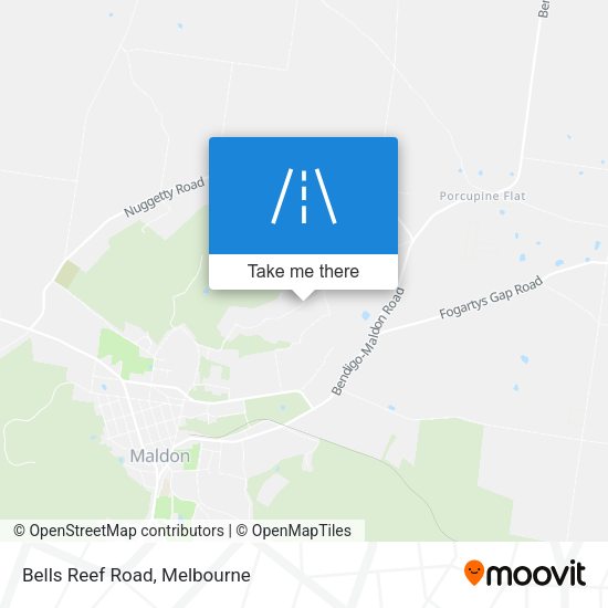 Bells Reef Road map