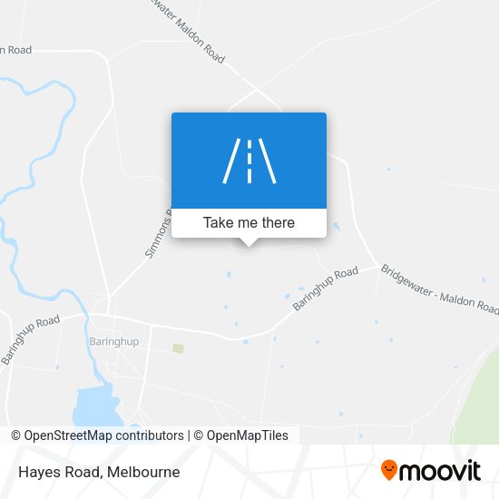 Hayes Road map
