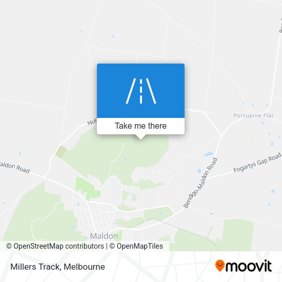 Millers Track map