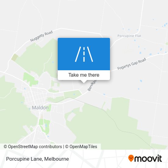 Porcupine Lane map