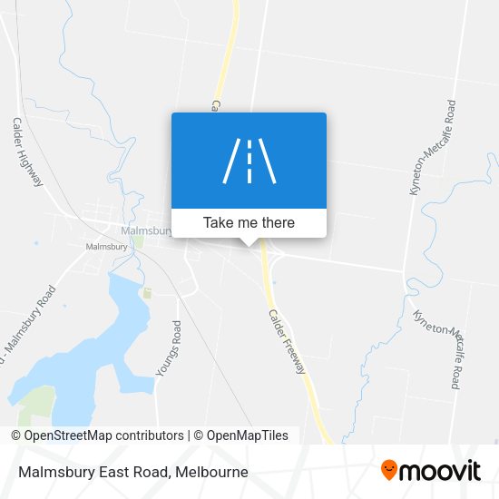 Malmsbury East Road map
