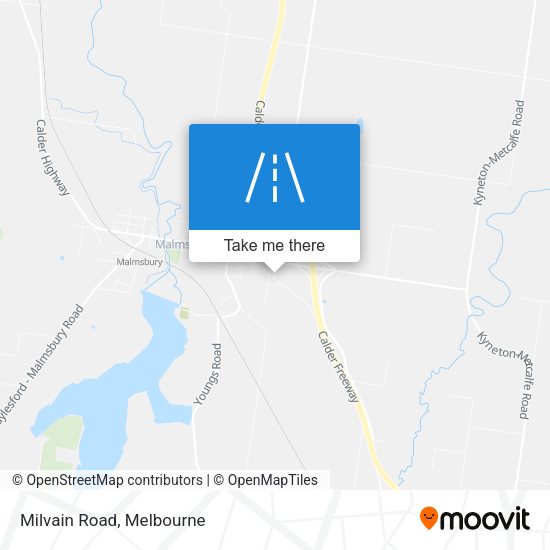 Milvain Road map