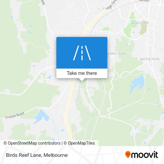 Birds Reef Lane map