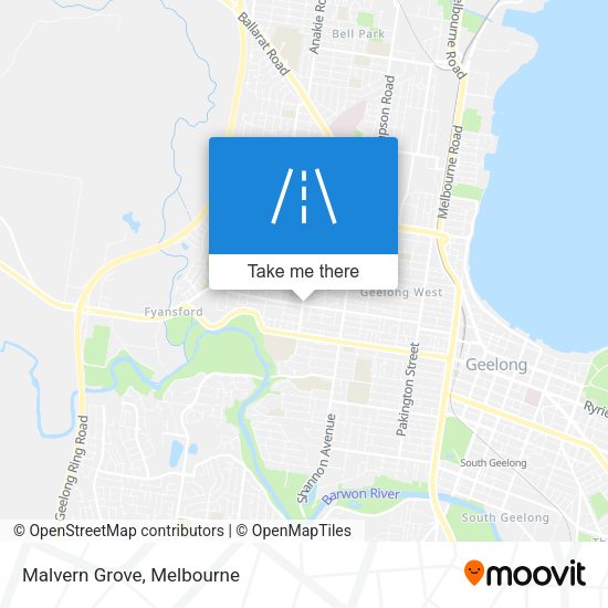 Malvern Grove map
