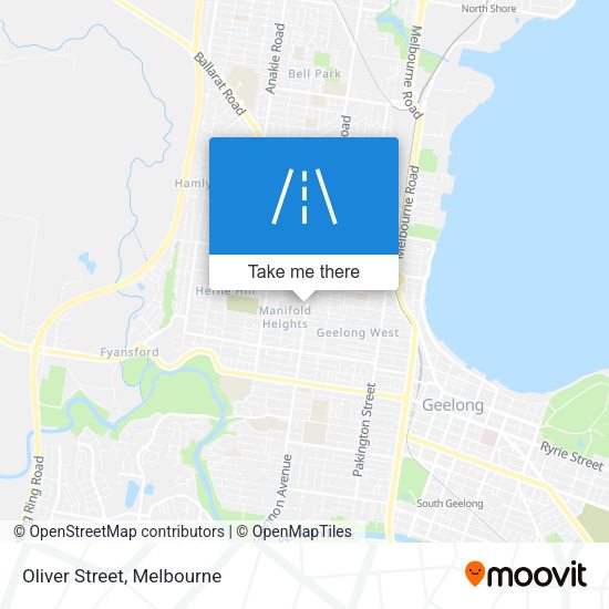 Oliver Street map