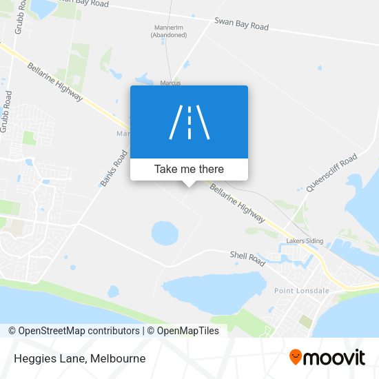 Heggies Lane map