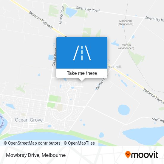 Mowbray Drive map