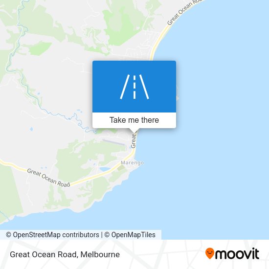 Great Ocean Road map