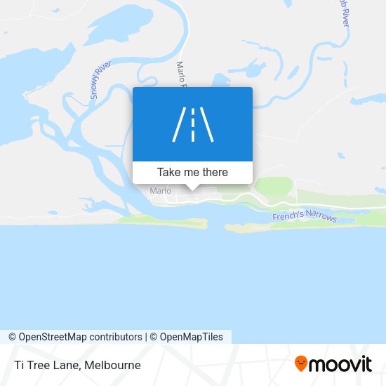 Ti Tree Lane map