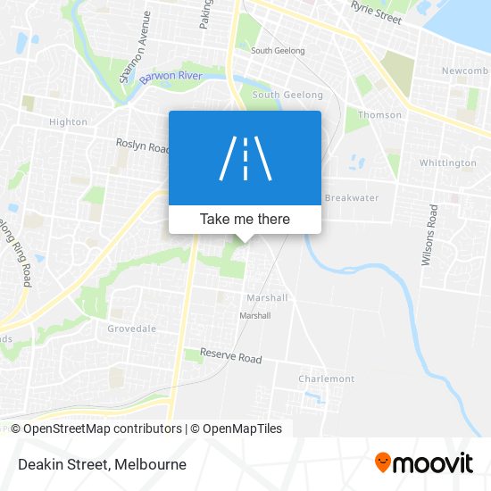 Deakin Street map