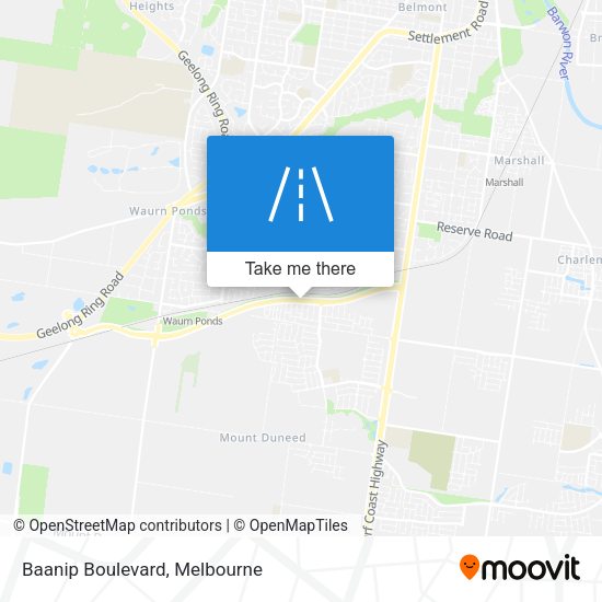 Baanip Boulevard map