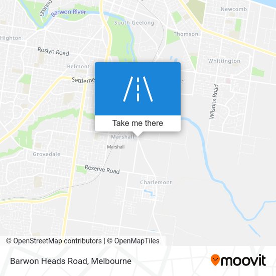 Barwon Heads Road map