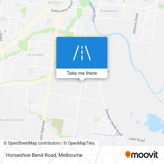 Horseshoe Bend Road map
