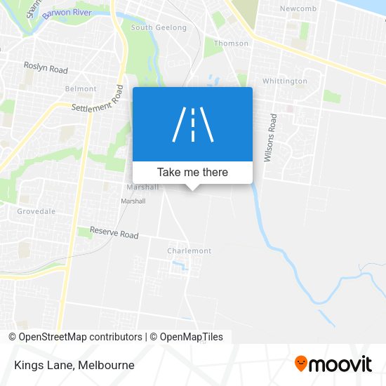 Kings Lane map