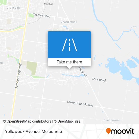 Yellowbox Avenue map