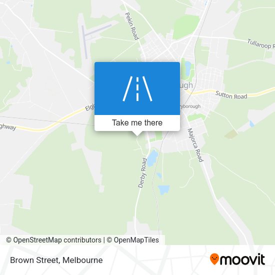 Brown Street map