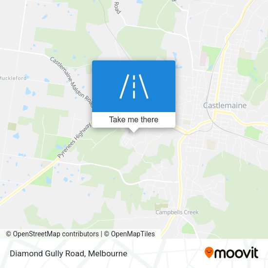 Diamond Gully Road map