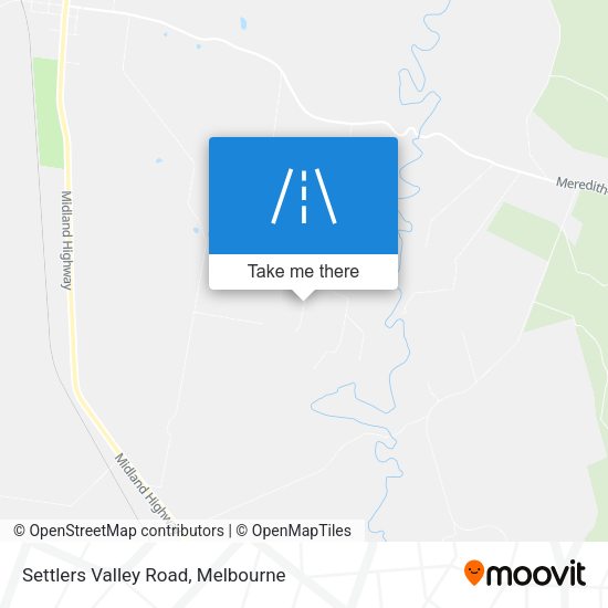 Settlers Valley Road map