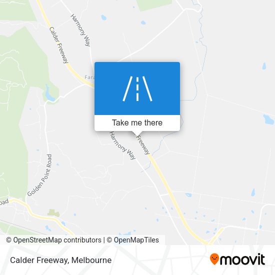 Calder Freeway map