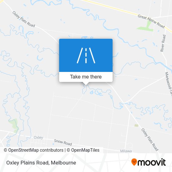 Oxley Plains Road map