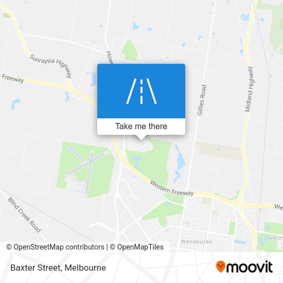 Baxter Street map