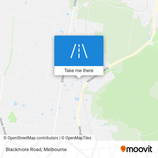 Blackmore Road map