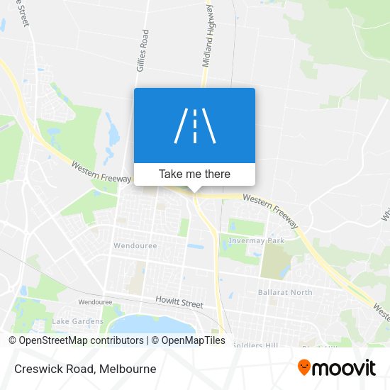 Creswick Road map